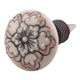 Black With Pink Dotted Ceramic Wine Stopper